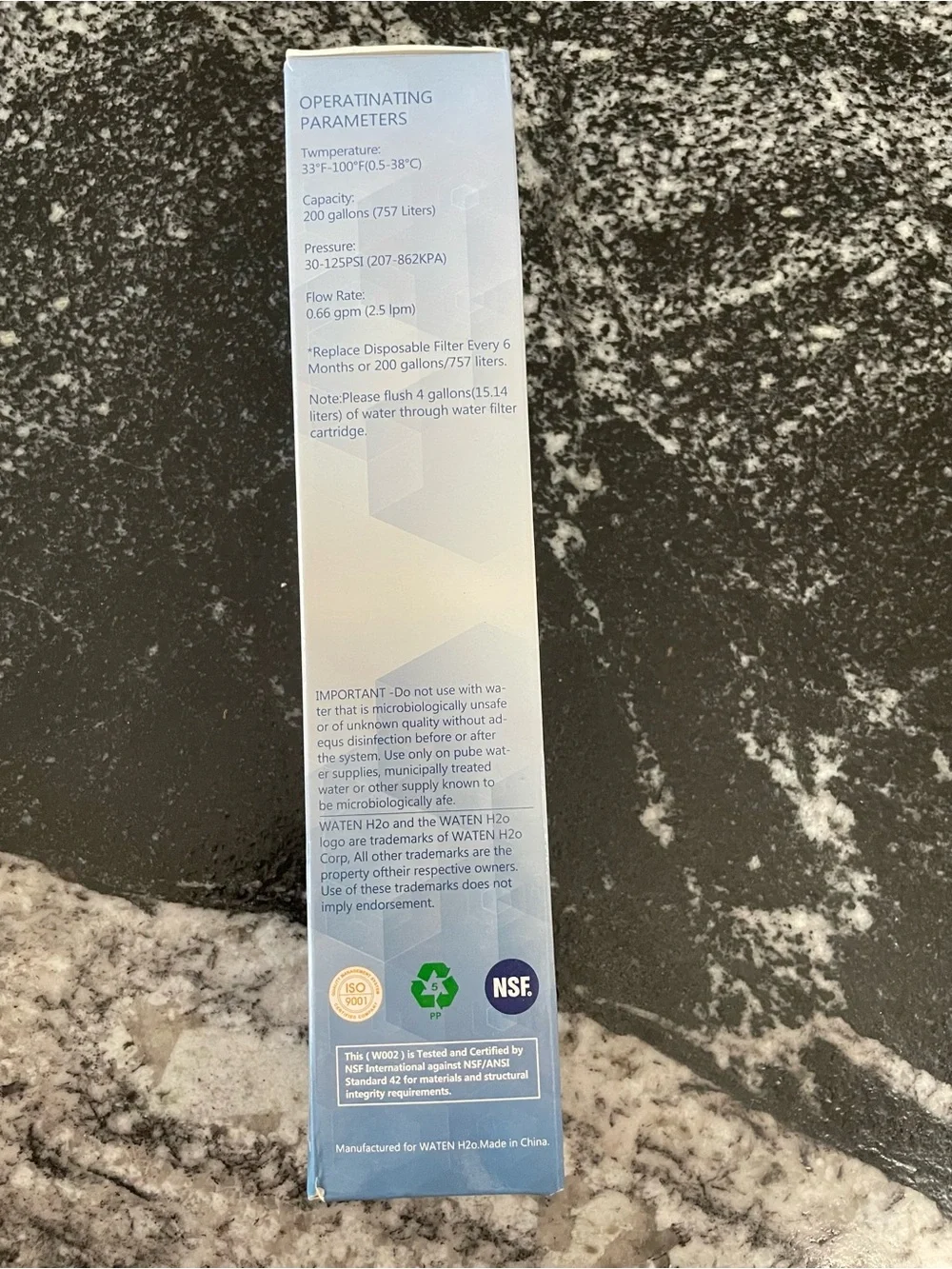 Waton H2O Replacement Filter Ultra WF 469999